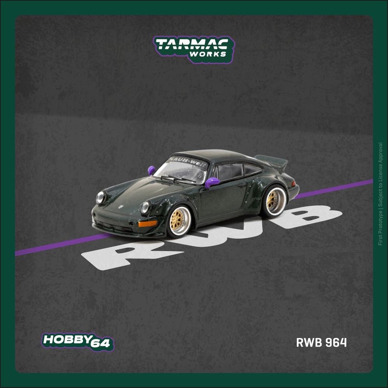 (PRE-ORDER) Tarmac Works 1:64 RWB Porsche 964 Green