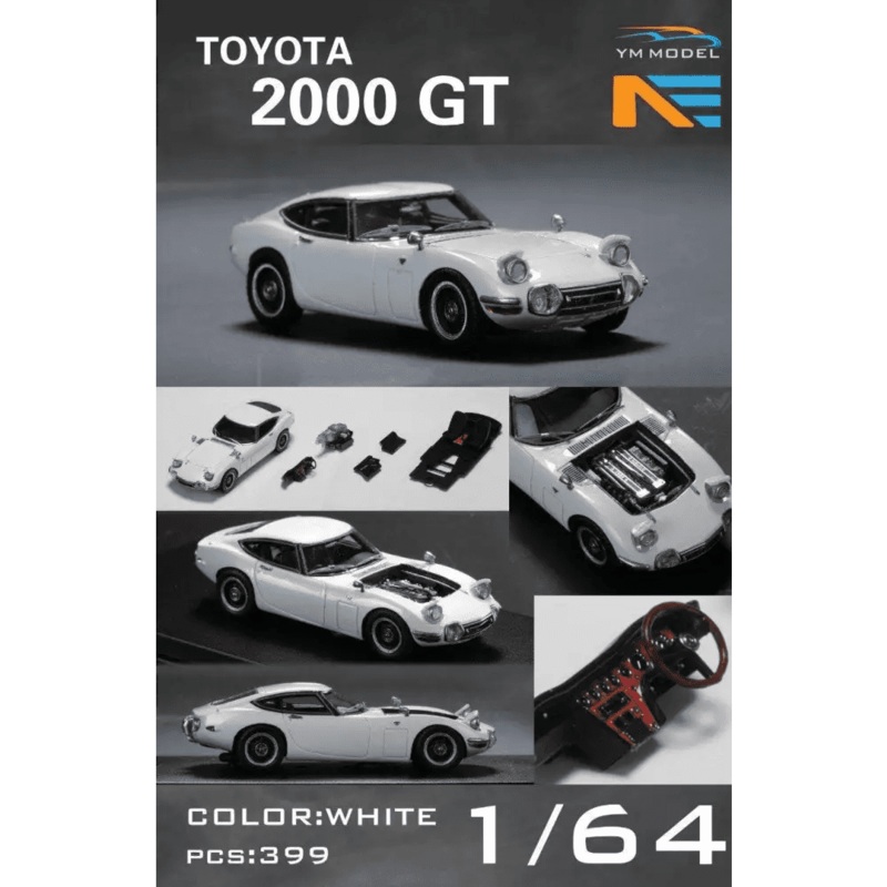 (PRE-ORDER) YM Model 1:64 Toyota 2000GT