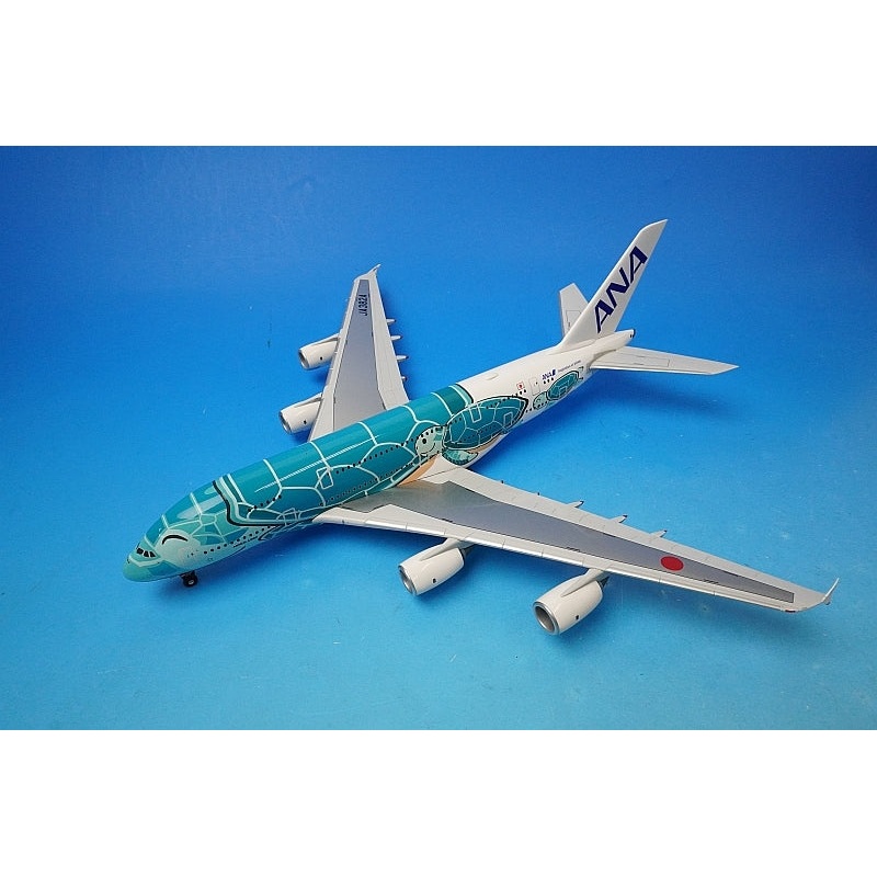 1:200 A380-800 ANA FLYING HONU Kai Green JA382A NH20144 ANA airplane model