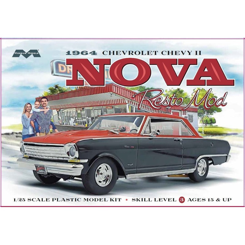 1964 Chevy II Nova Resto Mod 1/25 #2321 by Moebius