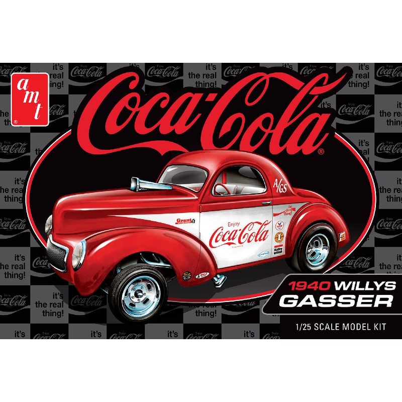 1940 Willys Coupe (Coke Race Team) 1/25 Model Kit (Level 2) #1492 by AMT