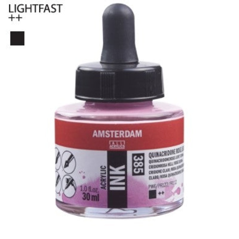 Amsterdam Acrylic Ink # 385 Quinacridone Rose Light