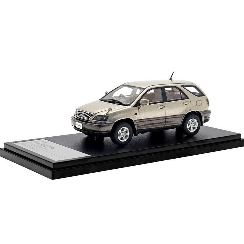 [ Back-order ] Hi-Story HS449GL 1:43 Toyota HARRIER 3.0 FOUR G Package (1997) Sparkling Gold Metallic Resin