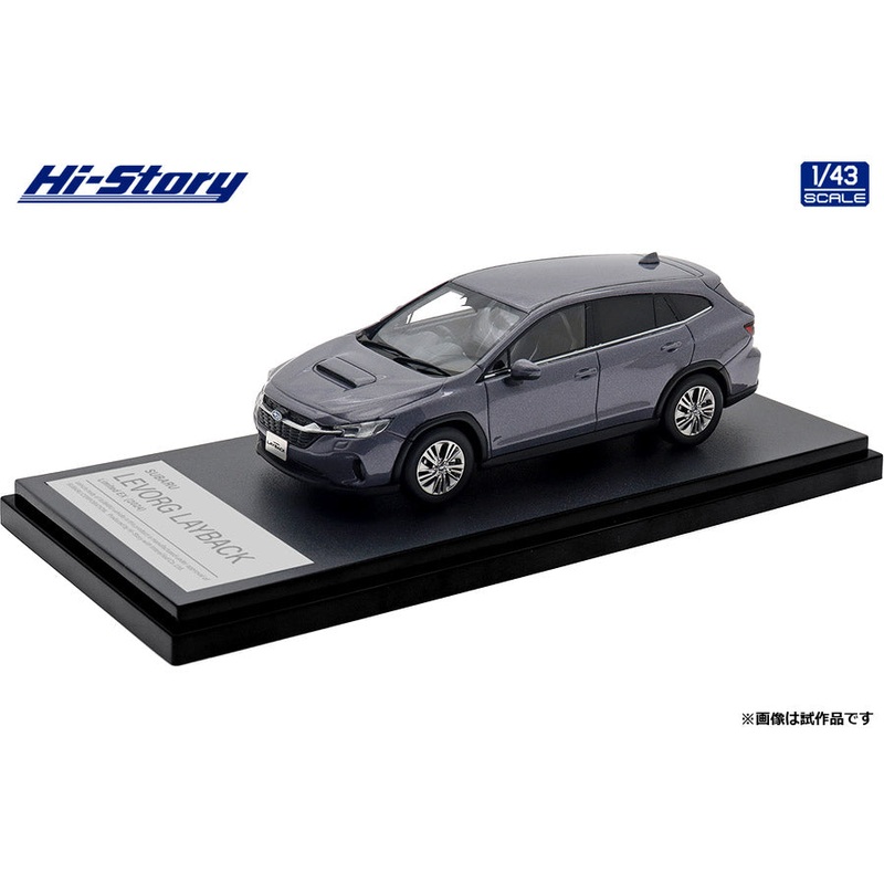 [ Back-order ] Hi-Story HS502AG 1:43 SUBARU LEVORG LAYBACK Limited EX 2024 Asteroid Gray Pearl resin model car