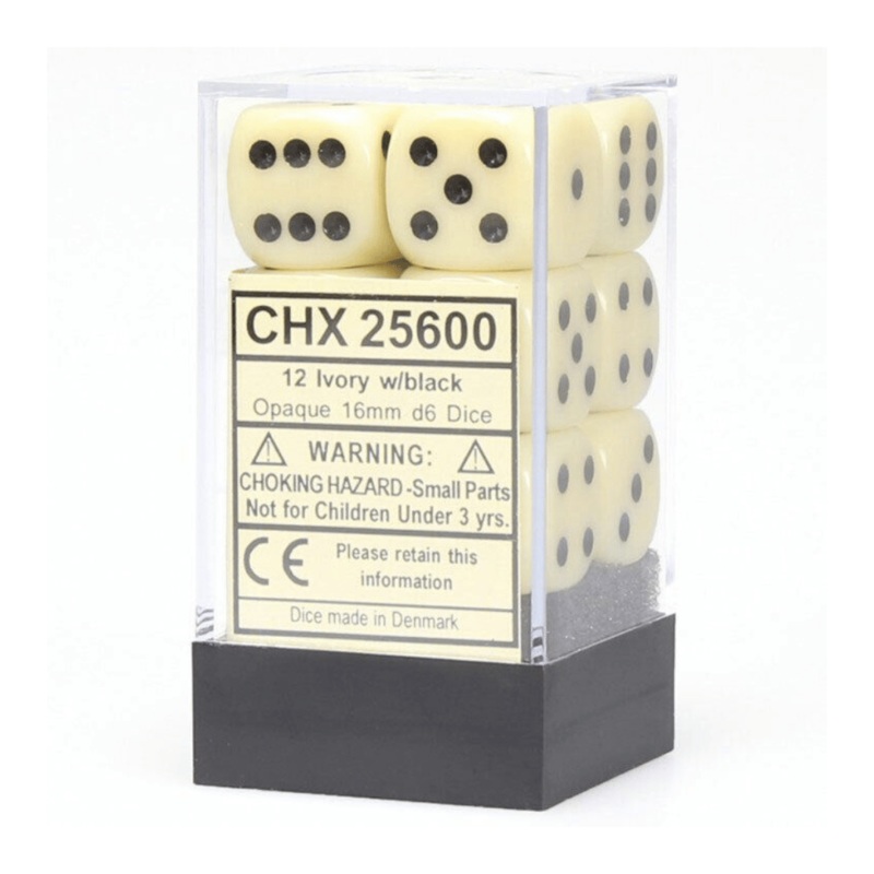 Chessex 12D6 – Assorted Colours 16MM $6.99