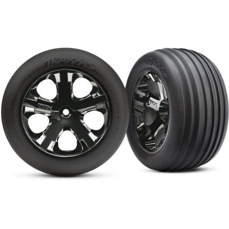 TRA3771A Traxxas Tires & wheels, assembled, glued (2.8′)