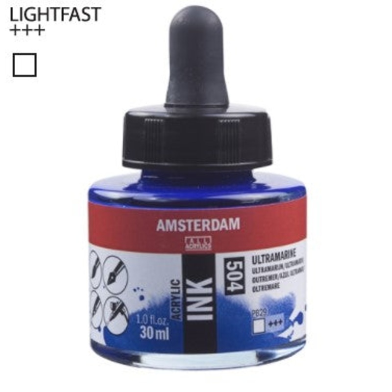 Amsterdam Acrylic Ink # 504 Ultramarine