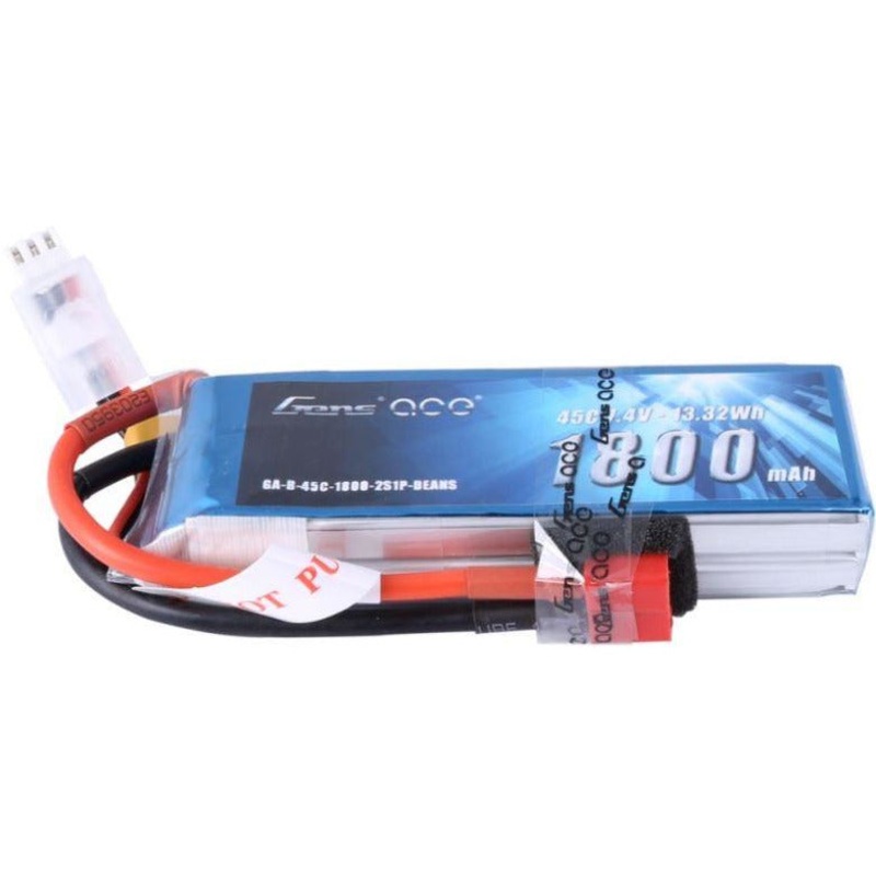 Gens Ace – 392 – 1800mAh 2S1P 7.4V 45C LiPo Deans Plug Soft Case