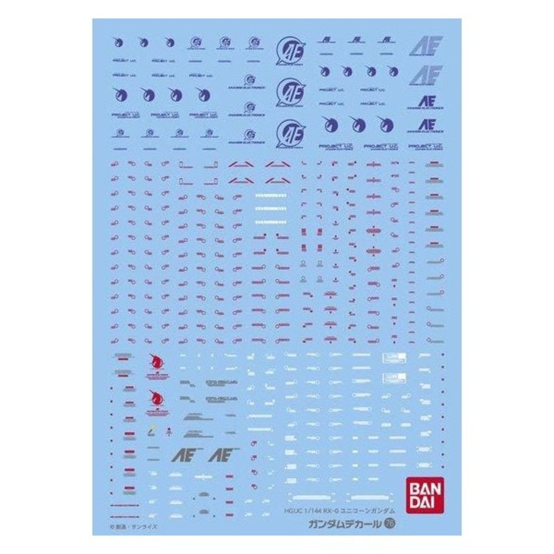 Gundam Decal 76 – Mobile Suit Unicorn Gundam