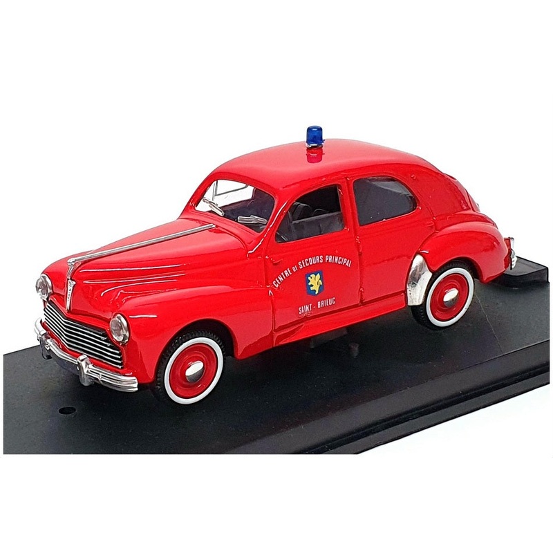 Verem 1/43 Scale 247 – Peugeot 203 Sedan Fire Saint Brieuc – Red