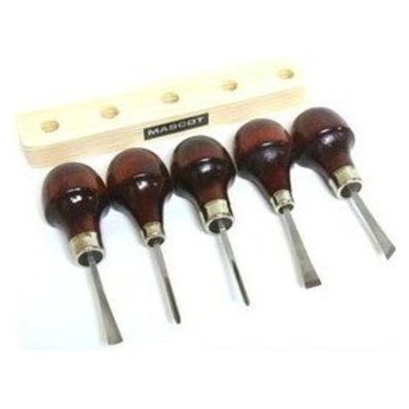 4-1/2 Palm Grip Whittling Woodcarving Tool Set (5pcs)