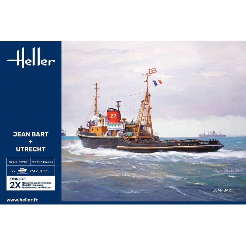Jean Bart + Utrecht Twinset 1/200 #85602 by Heller