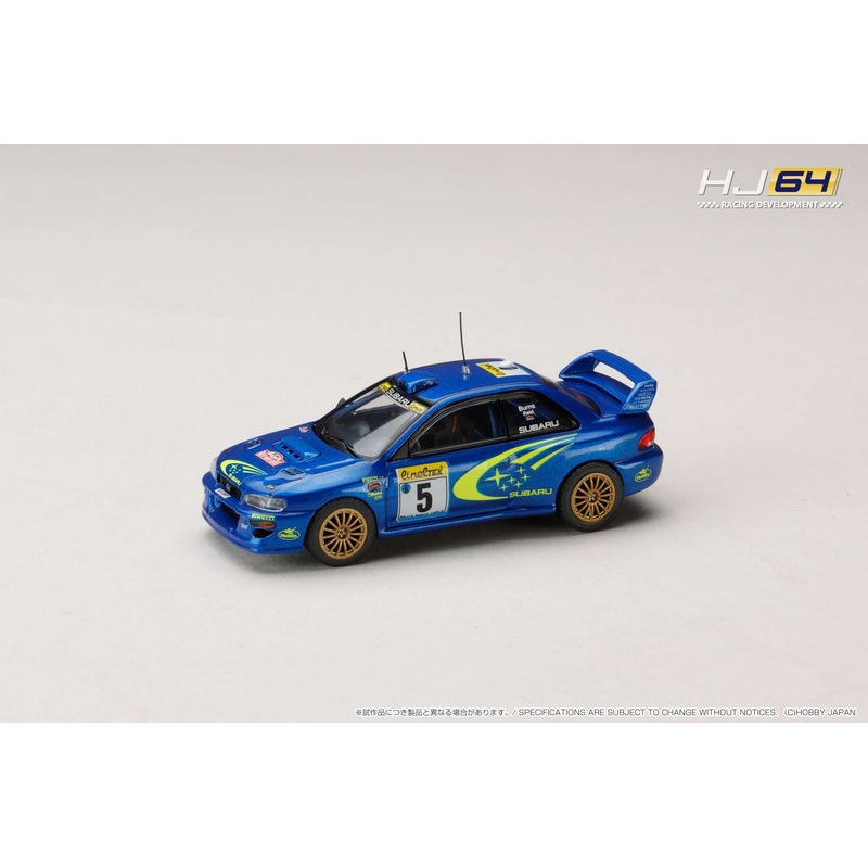 (PRE-ORDER) Hobby Japan 1:64 SUBARU Impreza 999 #5 (MONTE CARLO)