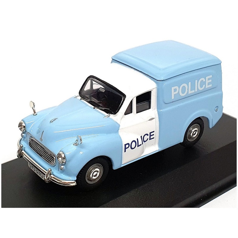 Vanguards 1/43 Scale VA01123 – Morris Minor Van Glasgow Police – Lt Blue/White