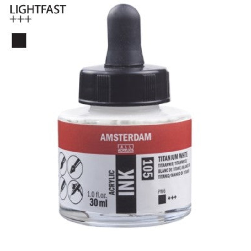 Amsterdam Acrylic Ink # 105 Titanium White