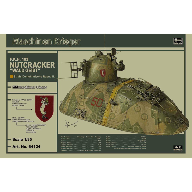 P.K.H.103 Nutcracker ‘Wald Geist’ 1/35 Ma.K. Model Kit #64124 by Hasegawa