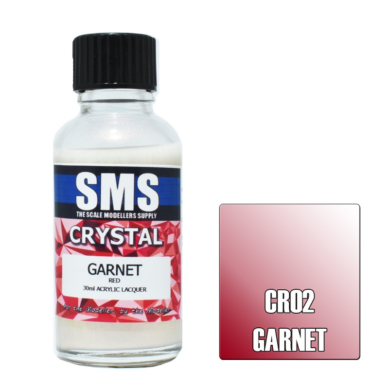 SMS Premium Crystal Lacquer – CR02 Crystal Garnet (Red)