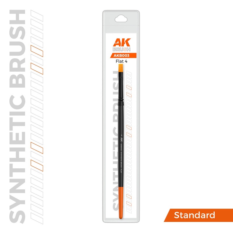 AK Interactive Synthetic Brush Flat 4 – AK-B003