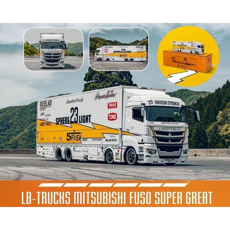 GCD 1:64 Mitsubishi LB-TRUCKS Fuso Super Great Flash23