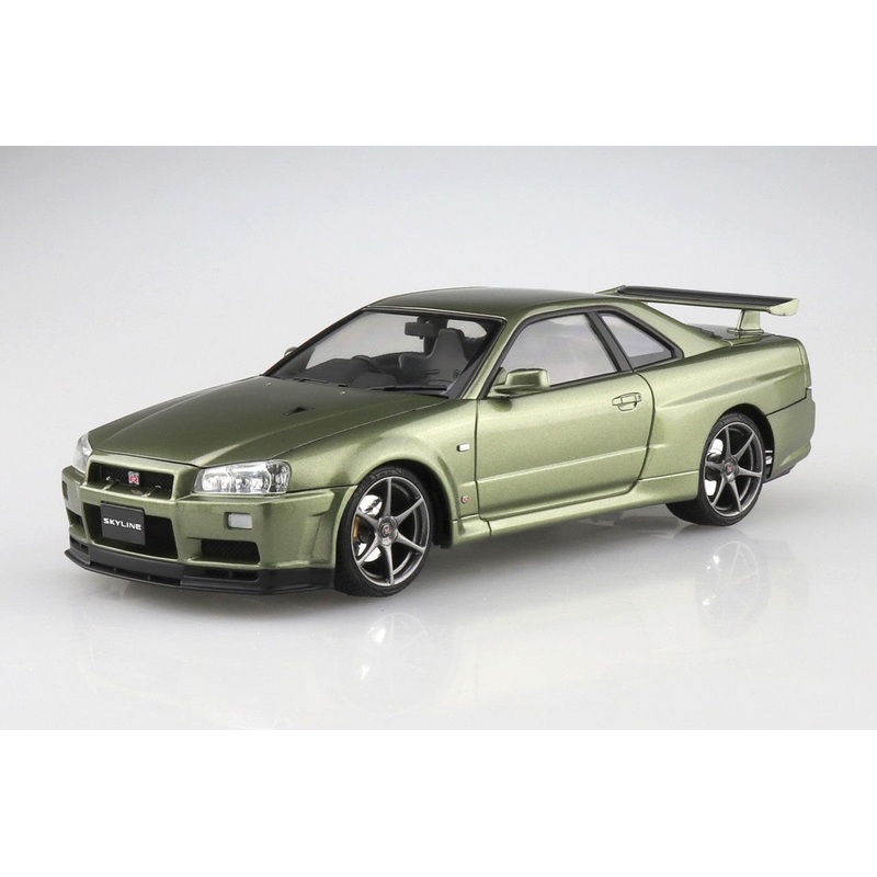 Nissan BNR34 Skyline GT-R V-spec II Nur ’00 Millennium Jade 1/24 #06559 by Aoshima