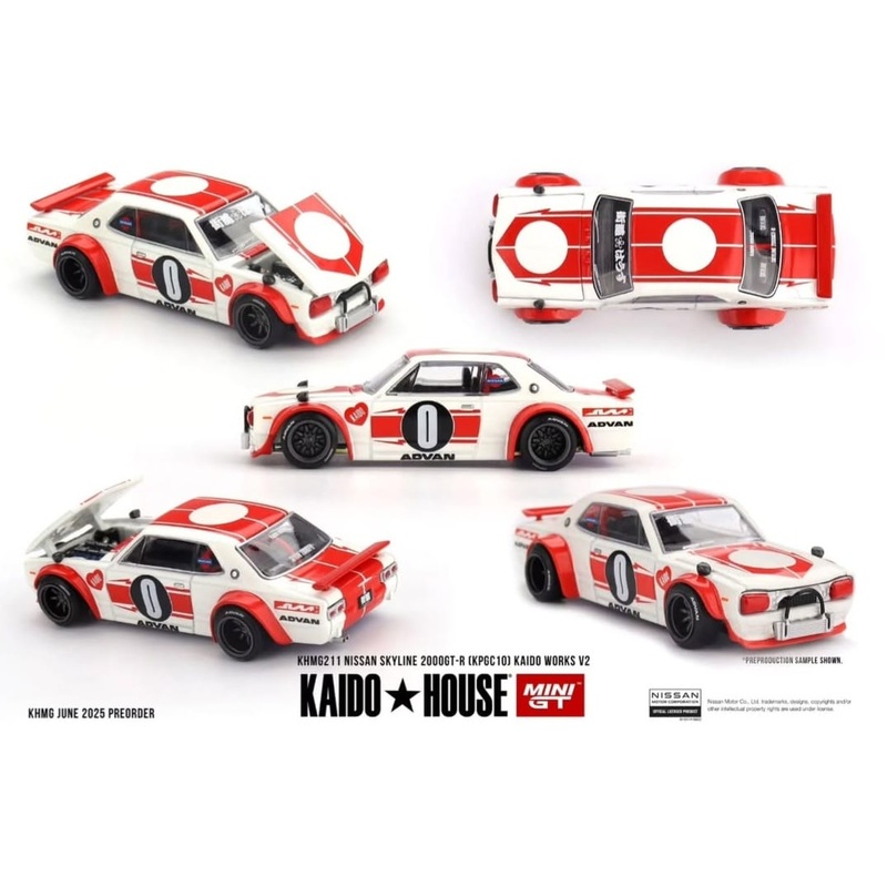 (PRE-ORDER) Mini GT x Kaido House 1:64 Nissan Skyline 2000 GT-R Kaido Works V2 KHMG211