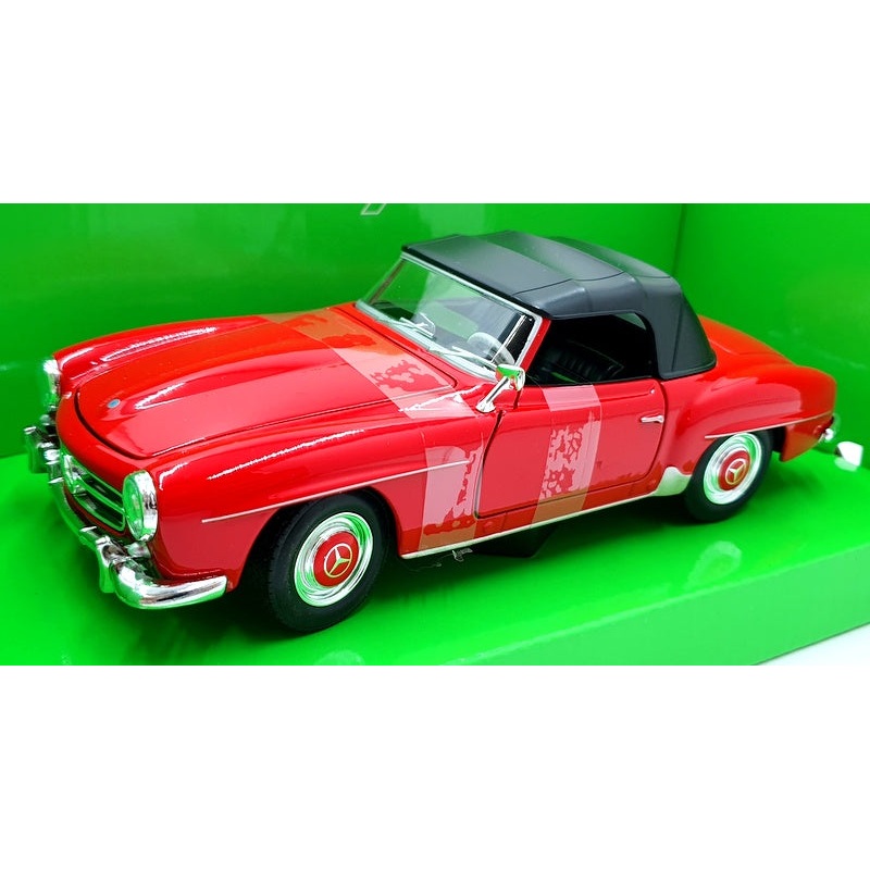 Welly NEX 1/24 Scale Diecast 24118H-W – 1955 Mercedes-Benz 190 SL – Red