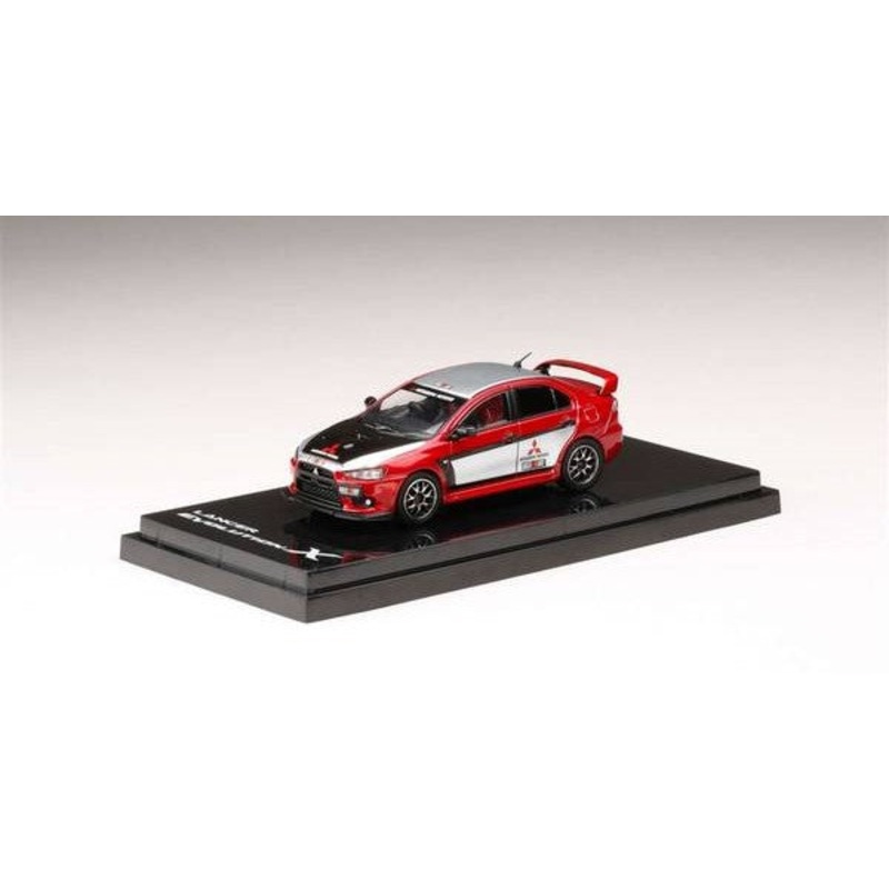 [ Back-order ] Hobby Japan HJ644053RB 1:64 MITSUBISHI LANCER EVOLUTION 10 RALLIART COLOR RED Diecast model car