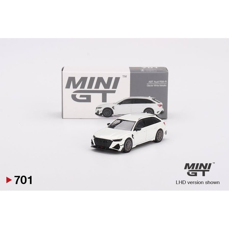 MINI GT 1:64 Audi ABT RS6-R Glacier White Metallic MGT00701-R