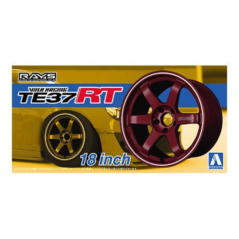 Volk Racing Te37Rt 18Inch 1/24 Car Accessory Model Kit #05302 by Aoshima
