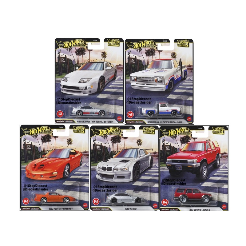 (PRE-ORDER) Hot Wheels Premium 1:64 Boulevard 2026 Assortment 1 Complete Set 1-5