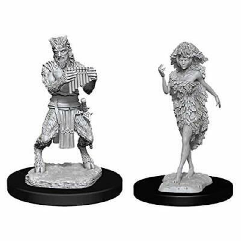 D&D Unpainted Mini – Satyr and Dryad 90018