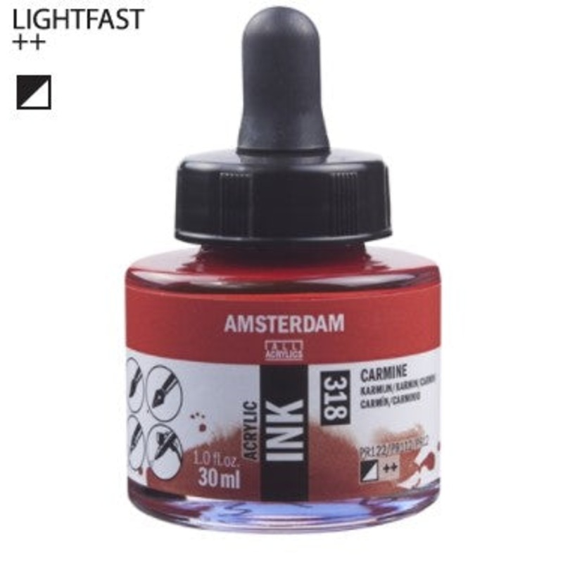 Amsterdam Acrylic Ink # 318 Carmine