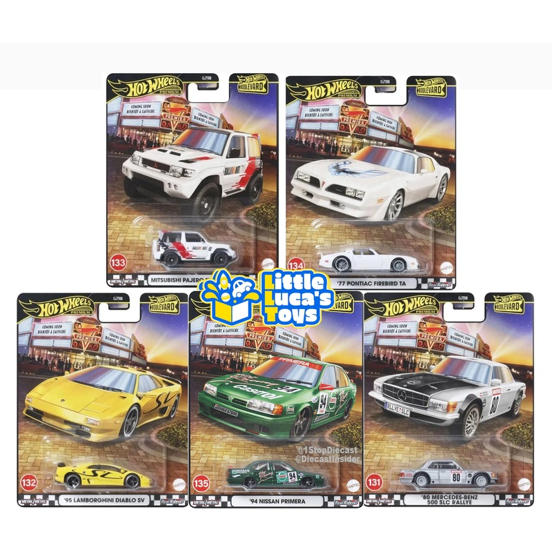 (PRE-ORDER) Hot Wheels Premium 1:64 Boulevard 2025 Assortment 3 Complete Set 1-5