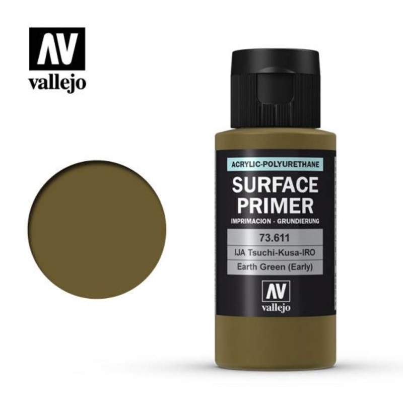 VAL73611 Acrylic Polyurethane Primer – IJA TsuchiKusa IRO Earth Green (Early) (60ml)