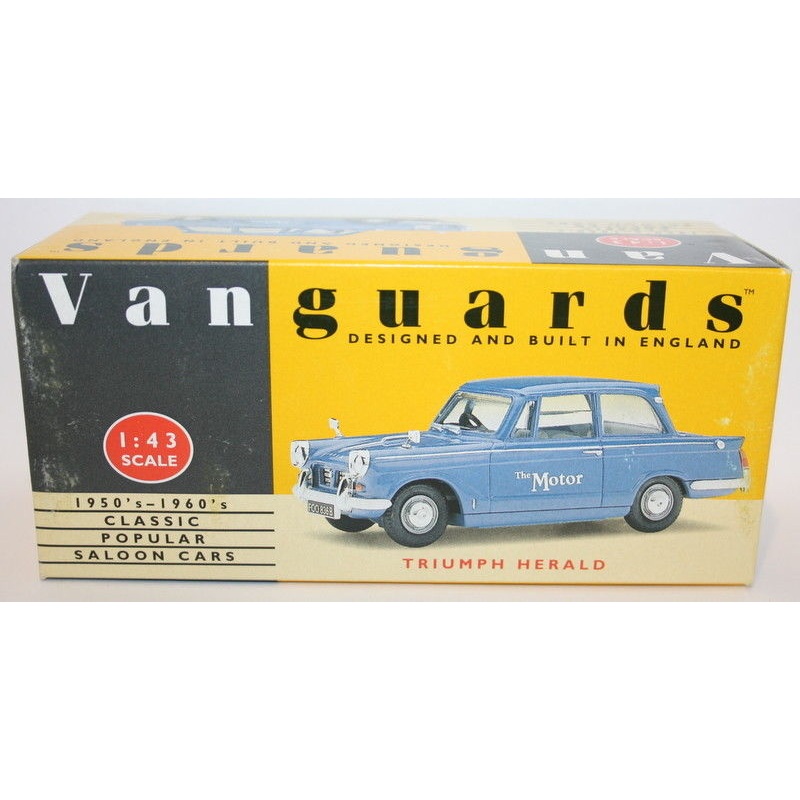 Vanguards 1/43 Scale VA5006 – Triumph Herald – Monte Carlo Press Car