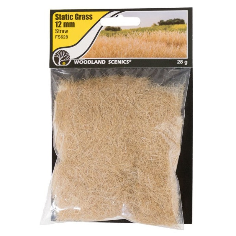 Woodland Scenics FS628 12mm Static Grass – Straw