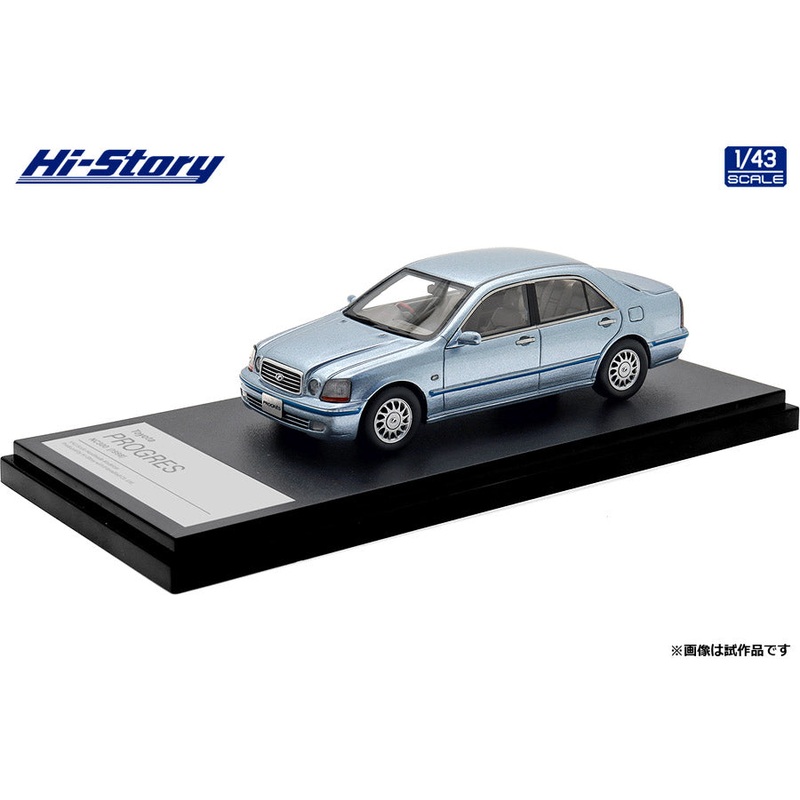 [ Back-order ] Hi-Story HS501BL 1:43 Toyota PROGRES NC300 1998 Blue Metallic resin model car