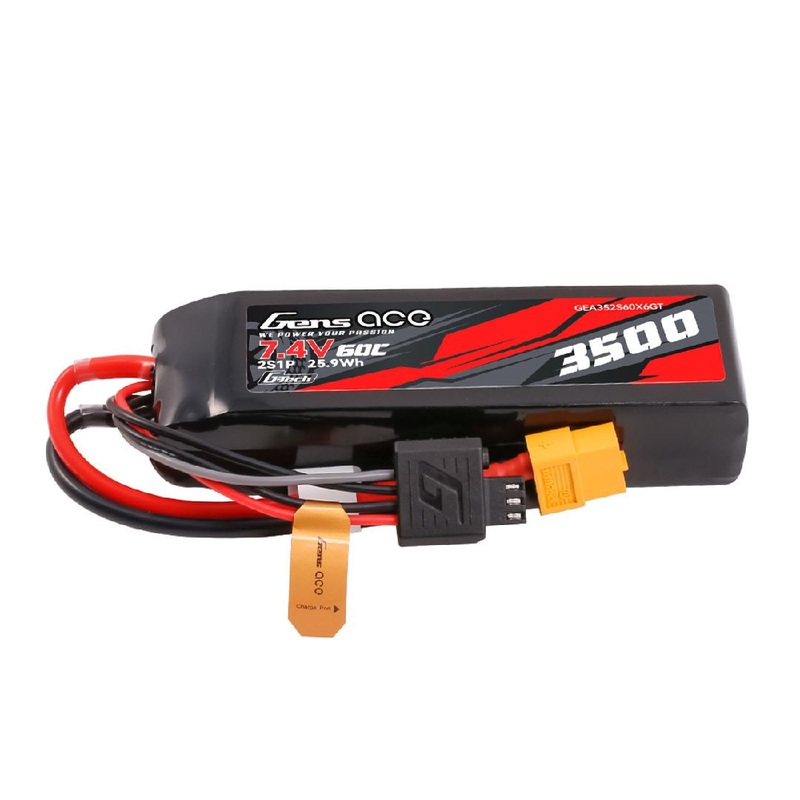 Gens Ace G-Tech 3500mAh 2S 7.4V 60C Lipo Battery w/ XT60 Plug – GEA352S60X6GT