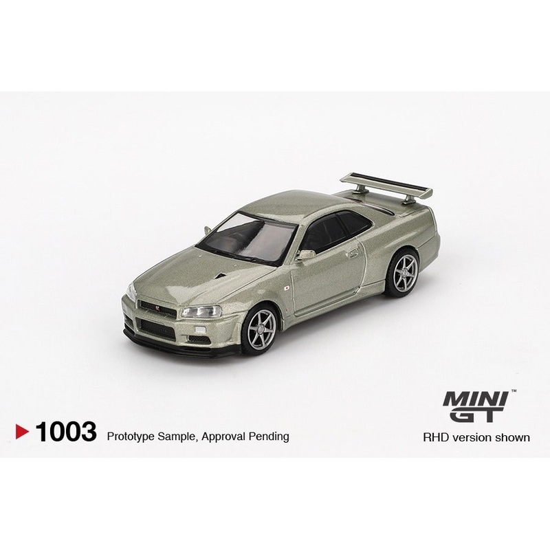 (PRE-ORDER) Mini GT 1:64 Nissan Skyline GT-R (R34) V-Spec II Nr Millenium Jade MGT1003-R