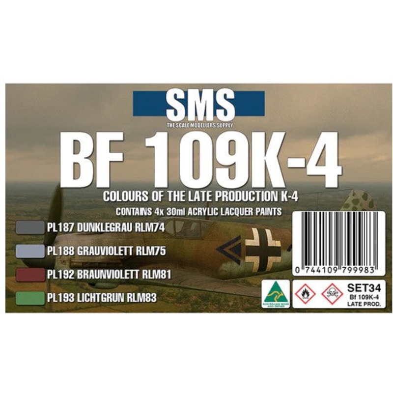 SMS BF109K-4 (Late Production) Colour Set #33