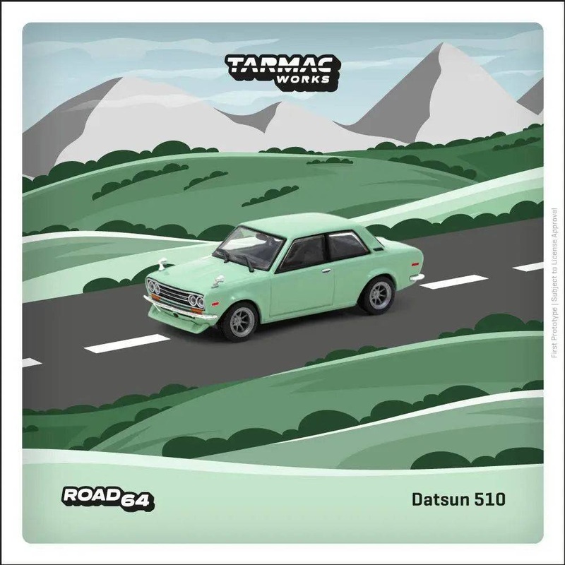 Tarmac Works 1:64 Datsun 510 Light Green