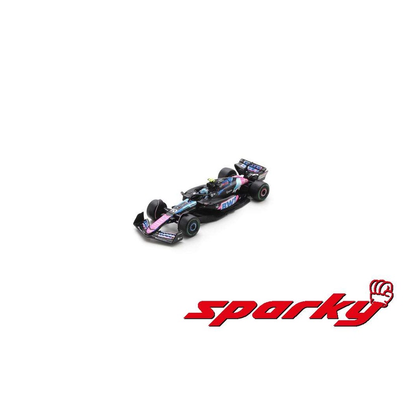 Y413 SPARK sparky 1:64 BWT Alpine F1 Team A524 3rd Brazilian GP 2024 P. Gasly #10 150th GP Race model car