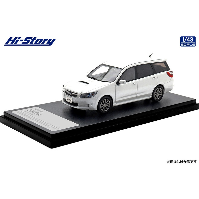 [ Back-order ] Hi-Story HS518WH 1:43 SUBARU EXIGA 2.0GT 2008 Satin White Pearl resin model car