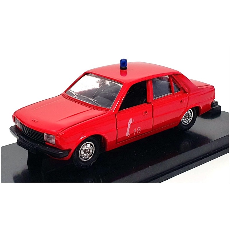 Verem 1/43 Scale Diecast 232 – Peugeot 305 Pompiers Fire – Red