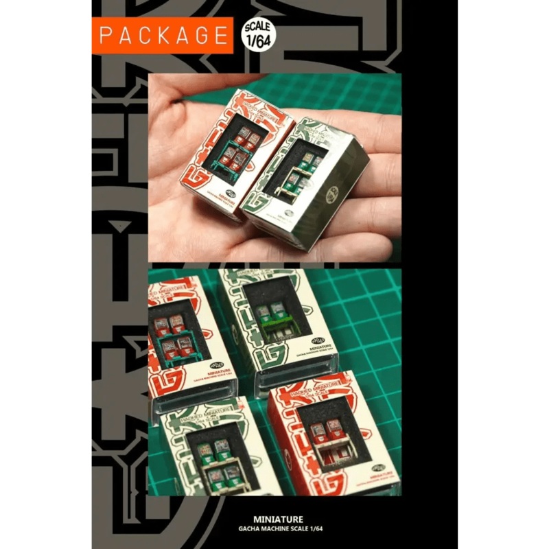 Akara 1:64 Vintage Gashapon|Red H|Green G