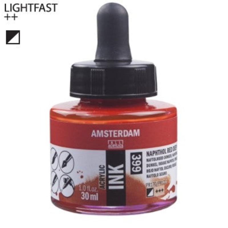 Amsterdam Acrylic Ink # 399 Naphthol Red Deep