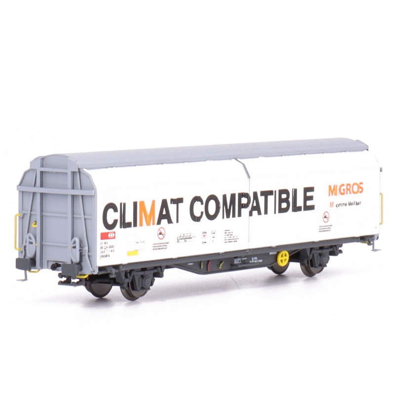Freight wagon sliding wall wagon Hbbillns SBB/Migros, Ep.VI