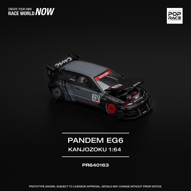 (PRE-ORDER) Pop Race 1:64 Pandem Civic EG6 KANJOZOKU