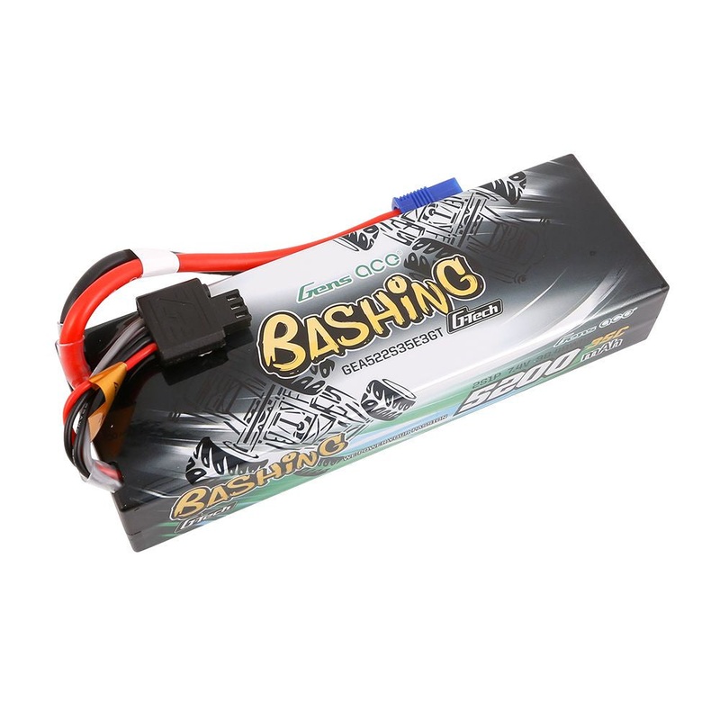 Gens Ace 2S G-Tech Smart Bashing LiPo Battery 35C (7.4V/5200mAh) w/EC3 – GEA522S35E3GT