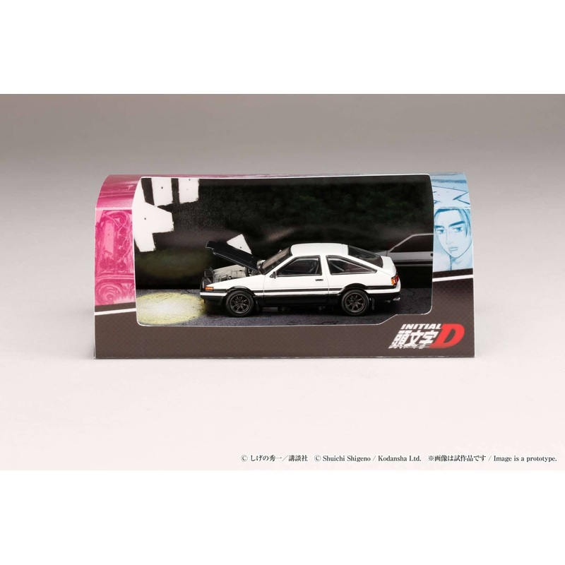 Hobby Japan 1:64 Toyota Toyota SPRINTER TRUENO (AE86) FINAL VERSION / INITIAL D Engine Mounted Model  VS Shinji Inui